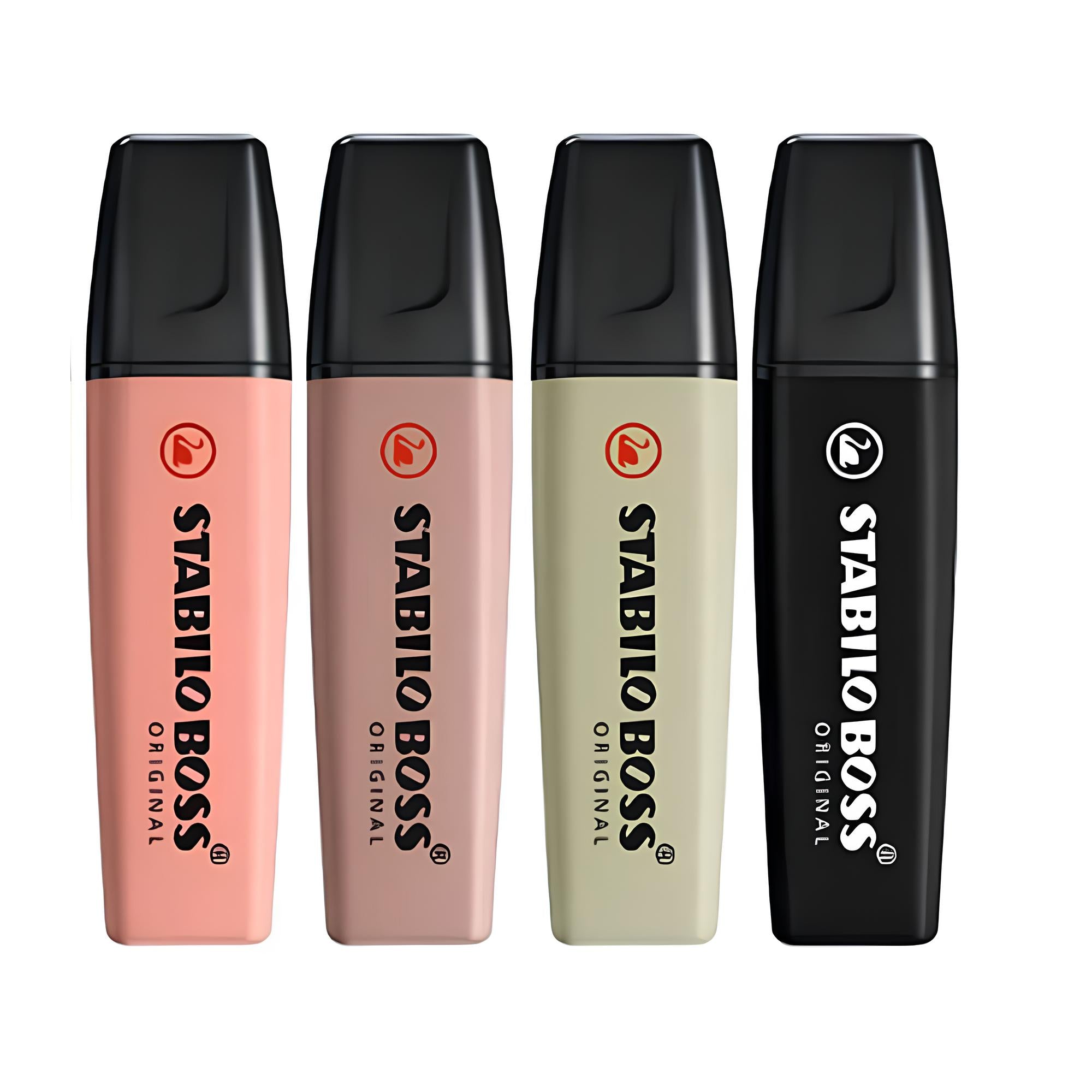 Kit Marca Texto Stabilo Boss Nature 4 cores