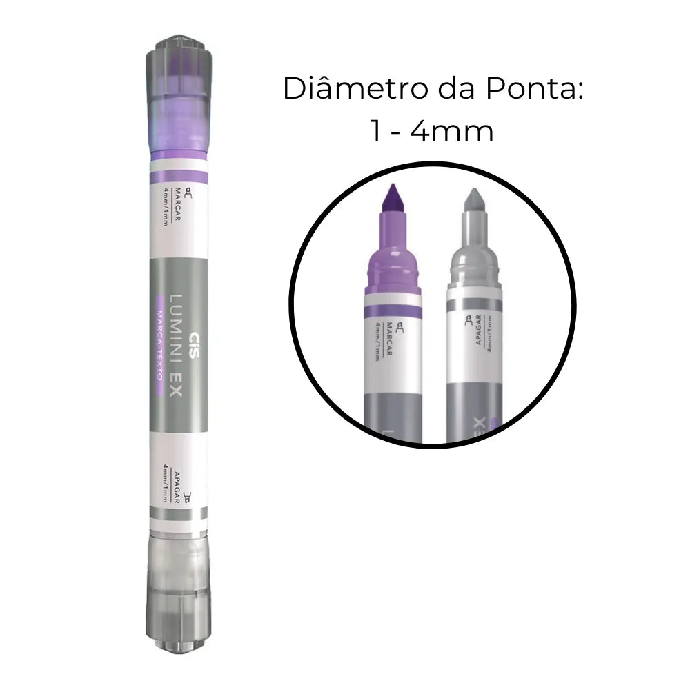 Marca Texto Apagável Cis Lumini Ex