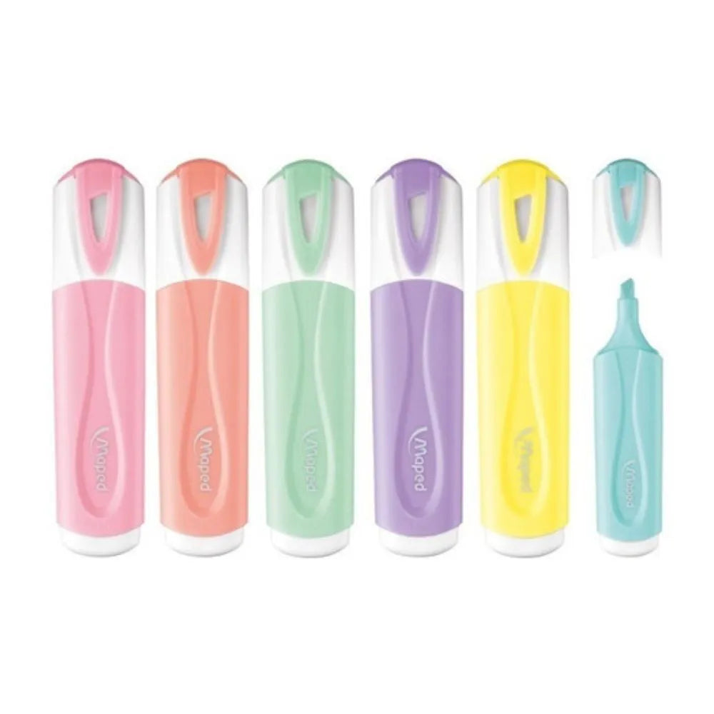 Marca Texto Maped Pastel 6 Cores