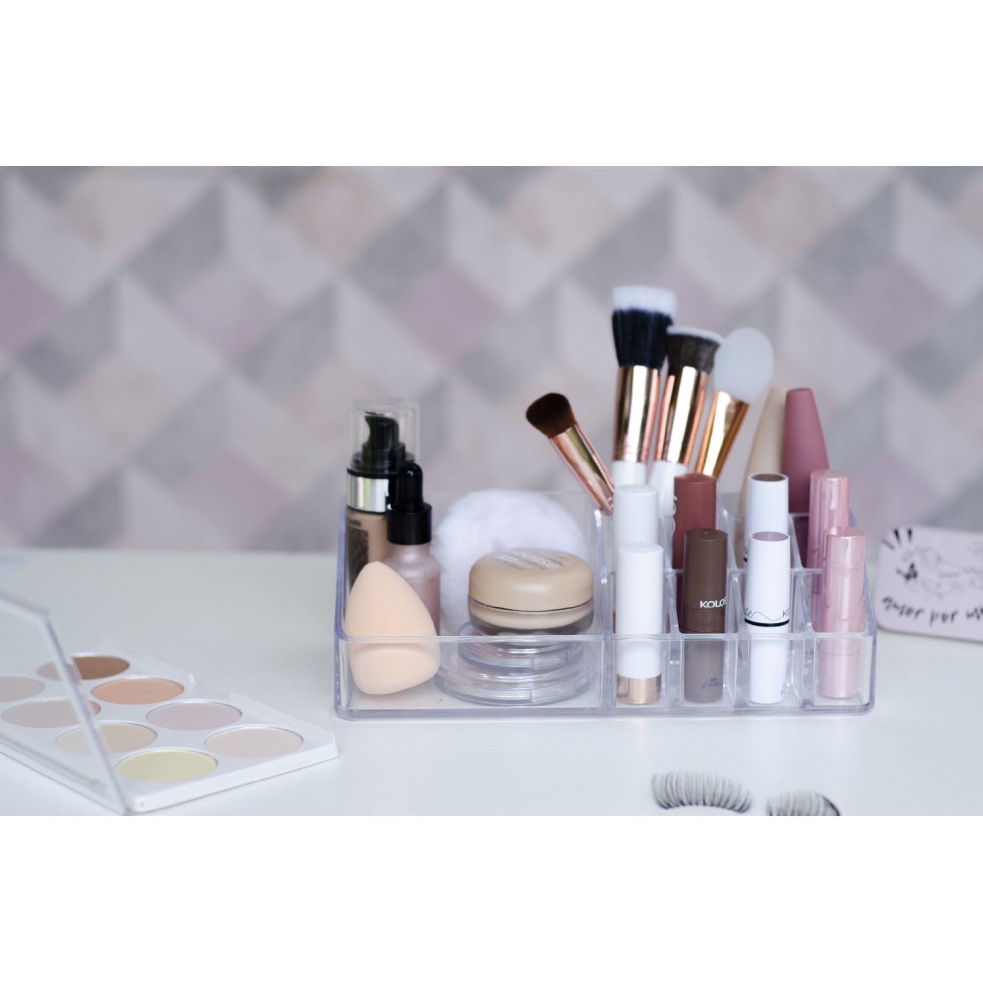 Organizador de Cosméticos Acrílico 11 Divisórias Cristal Dello