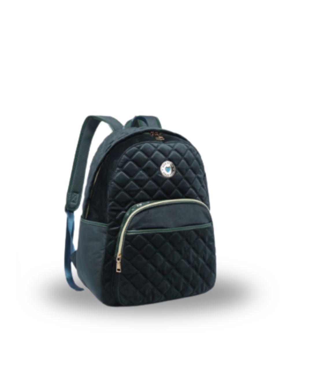 Mochila Kika Feminina Veludo e Jeans