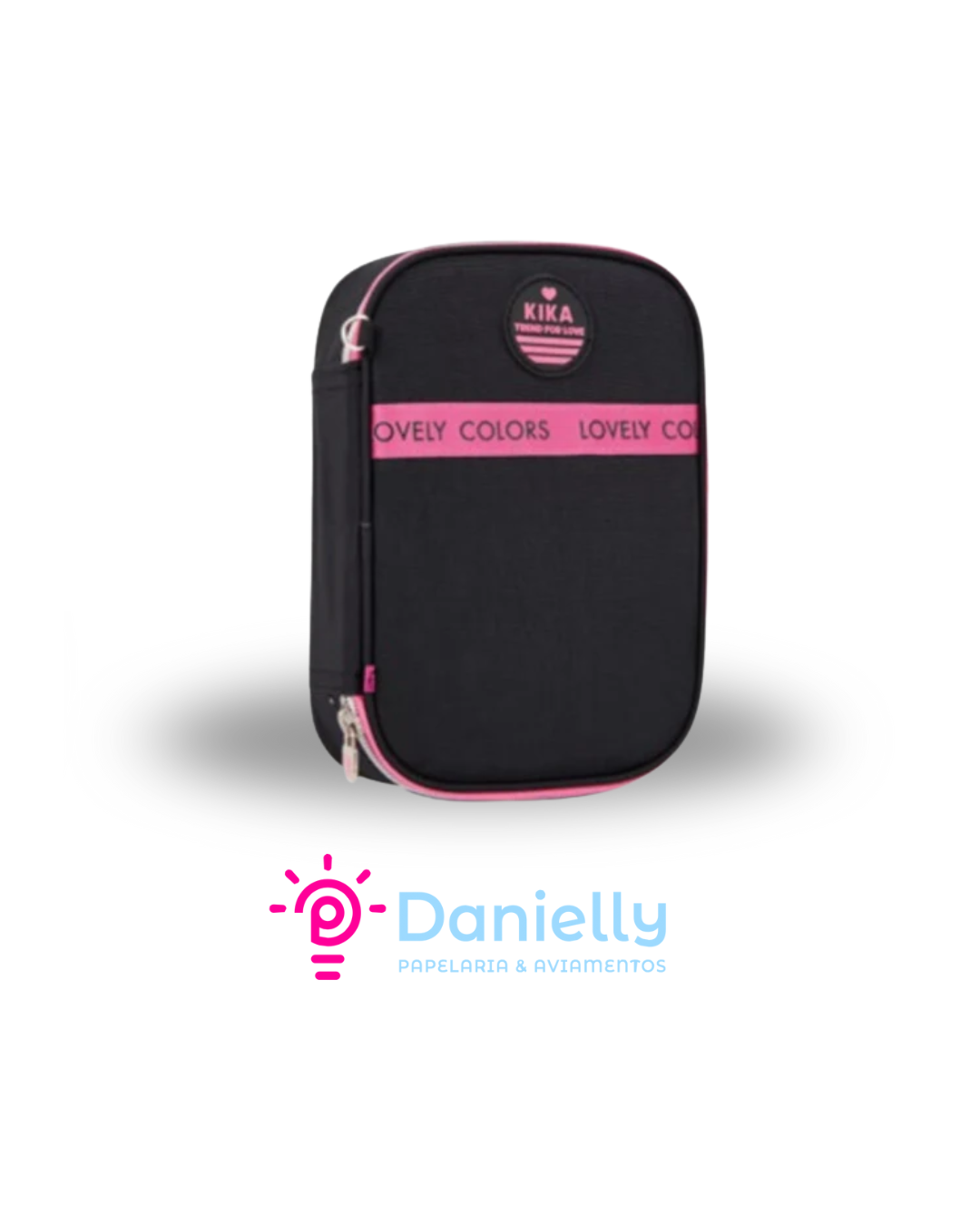 Estojo Box Kika Lovely Rosa Pink KK2536