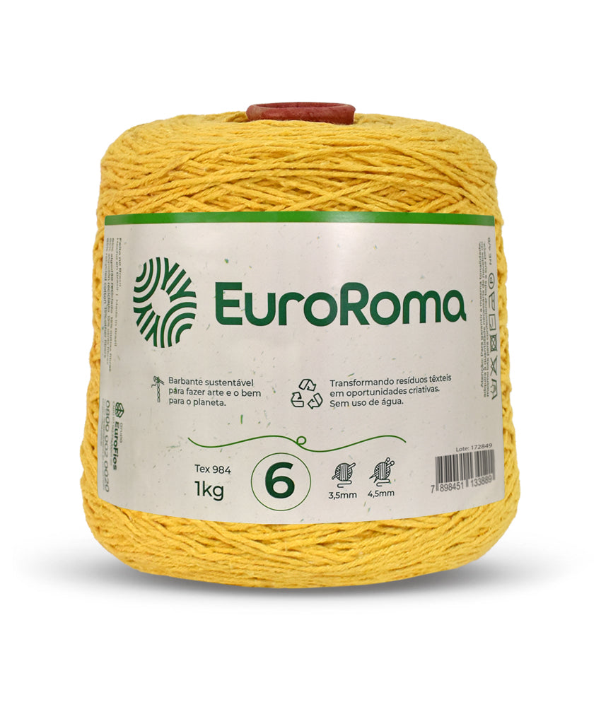 Barbante EuroRoma Colorido 1kg N°6/8