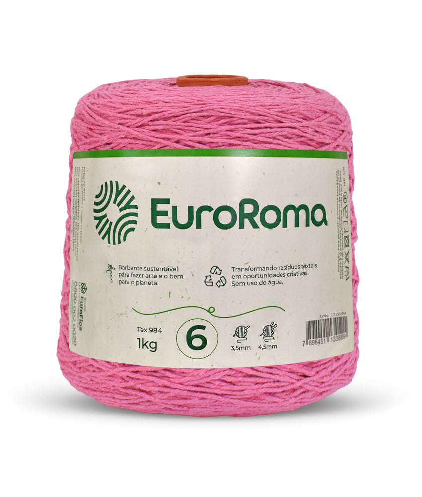 Barbante EuroRoma Colorido 1kg N°6/8