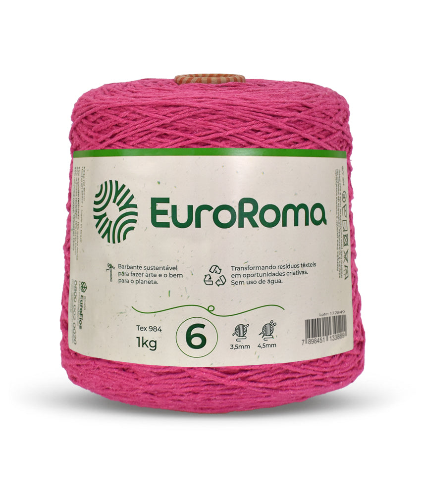 Barbante EuroRoma Colorido 1kg N°6/8