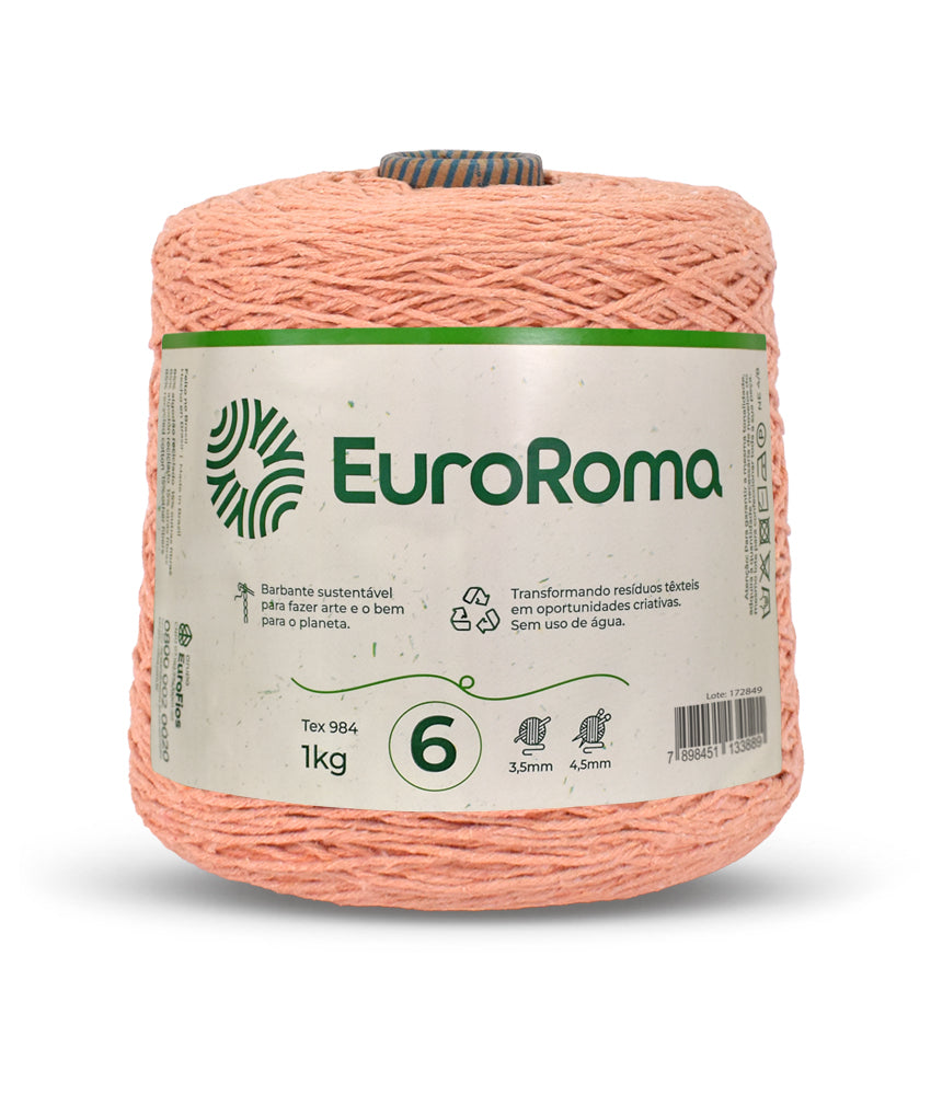 Barbante EuroRoma Colorido 1kg N°6/8