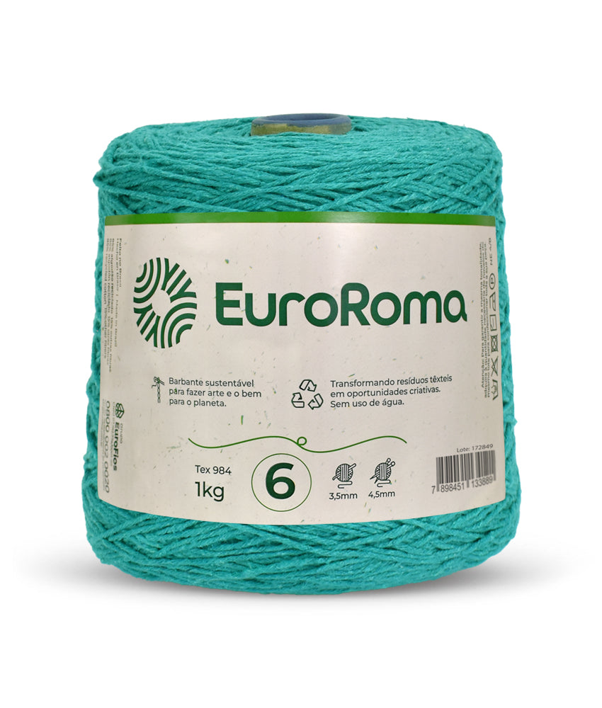 Barbante EuroRoma Colorido 1kg N°6/8