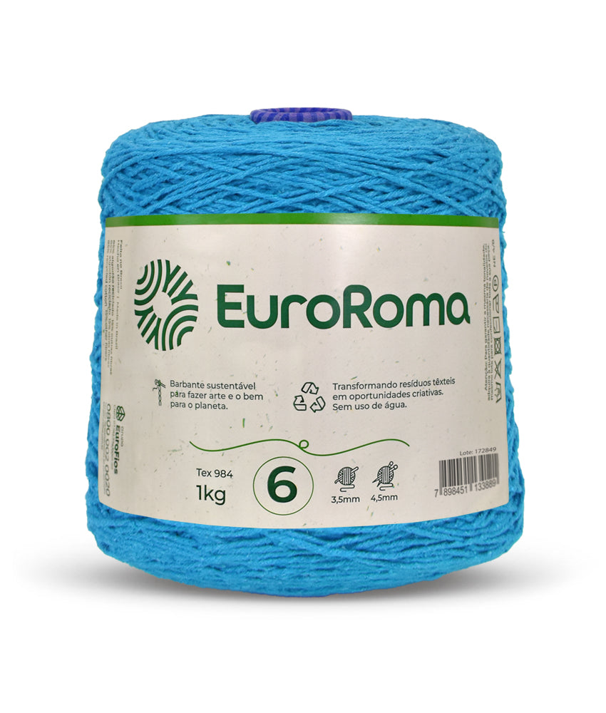 Barbante EuroRoma Colorido 1kg N°6/8