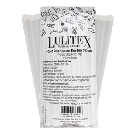 Bastão de Cola Quente Grossa 1kg- Lulitex