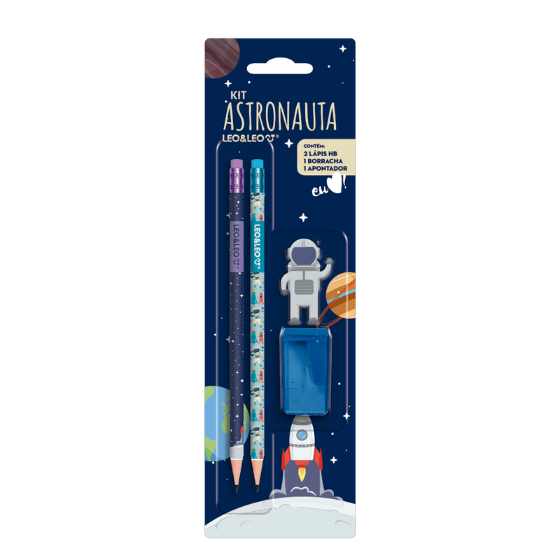 Kit Astronauta Leo e leo 4pç