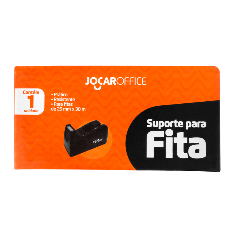 Suporte Para Fita Adesiva Médio Preto Jocar Office