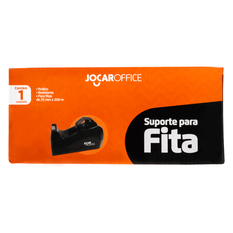 Suporte Para Fita Adesiva Grande Preto Jocar Office