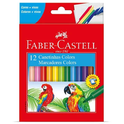 Canetinha Faber-Castell Colors 12 Cores