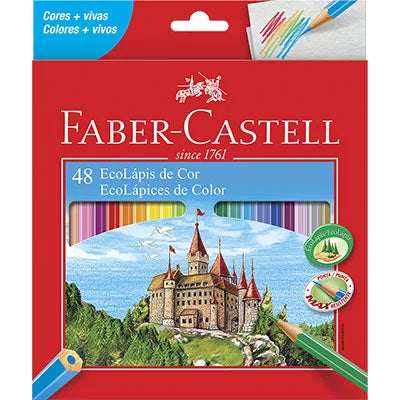 Lápis de Cor Faber-Castell 48 Cores