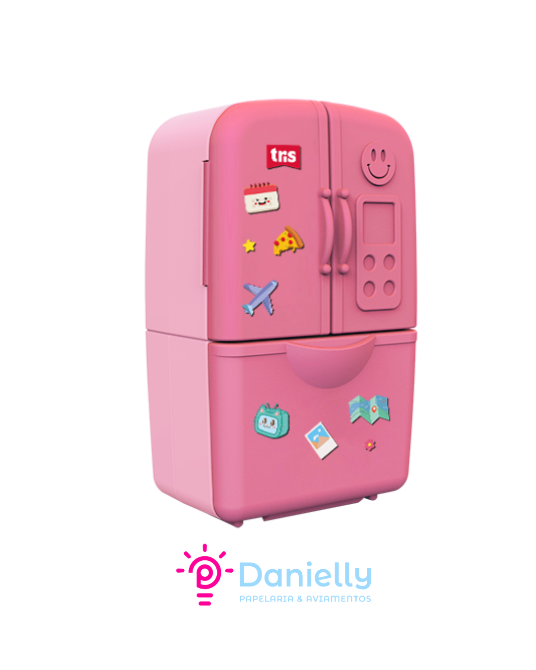 Apontador Duplo com Depósito + Borracha Frost – Cores Sortidas- Tris