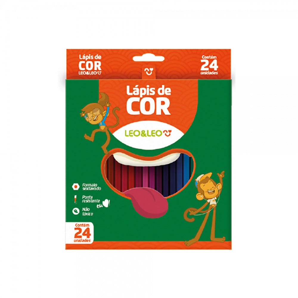 Lápis De Cor Leo&Leo 24 cores