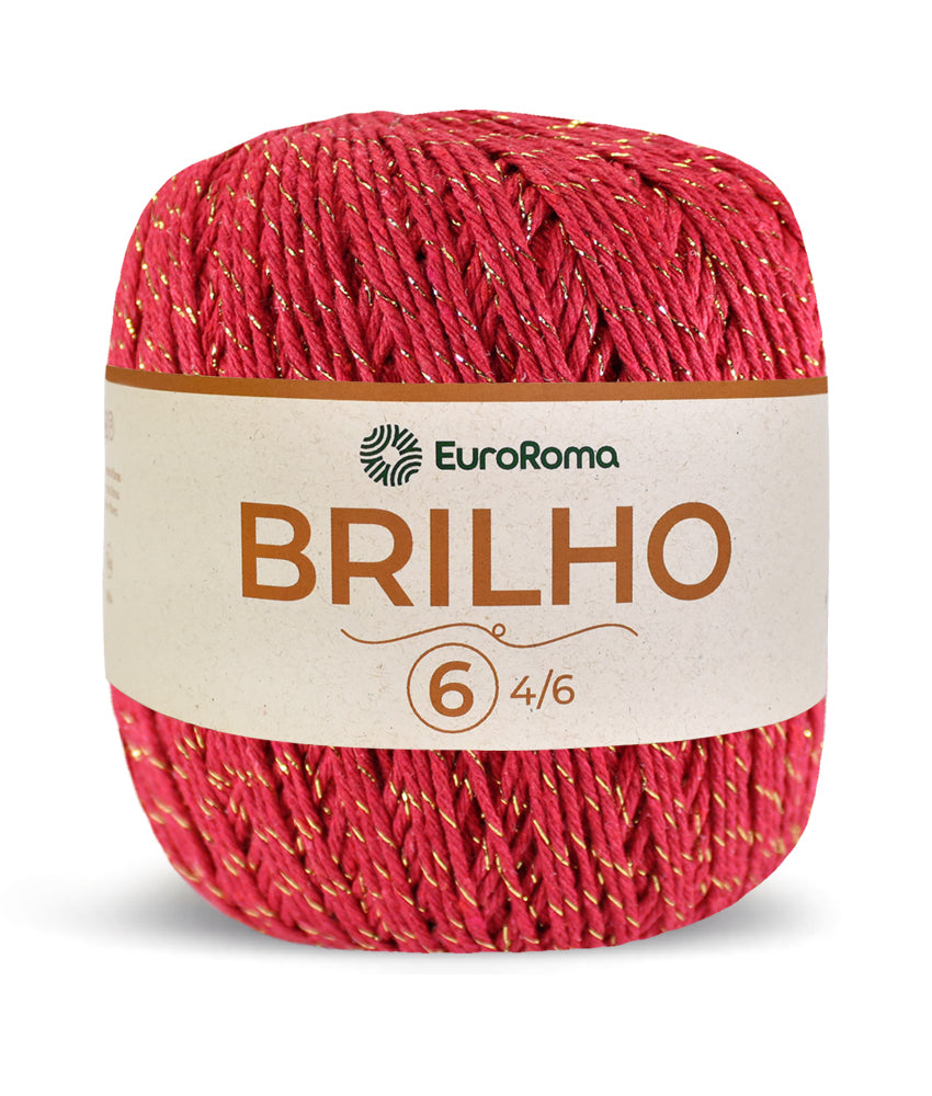 Barbante EuroRoma Brilho Ouro 400g