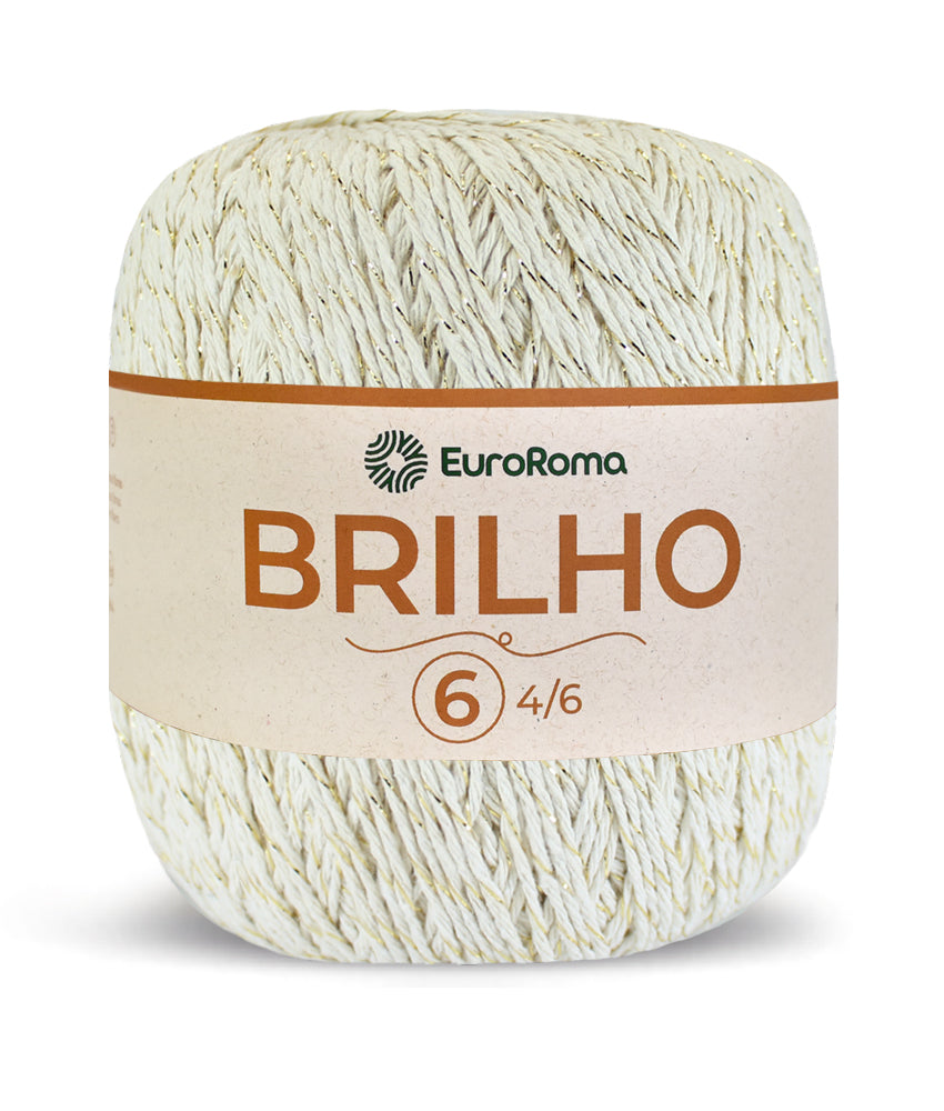 Barbante EuroRoma Brilho Ouro 400g