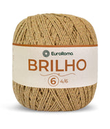 Barbante EuroRoma Brilho Ouro 400g