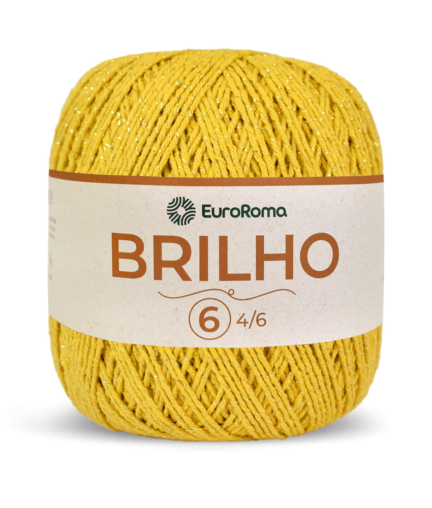 Barbante EuroRoma Brilho Ouro 400g