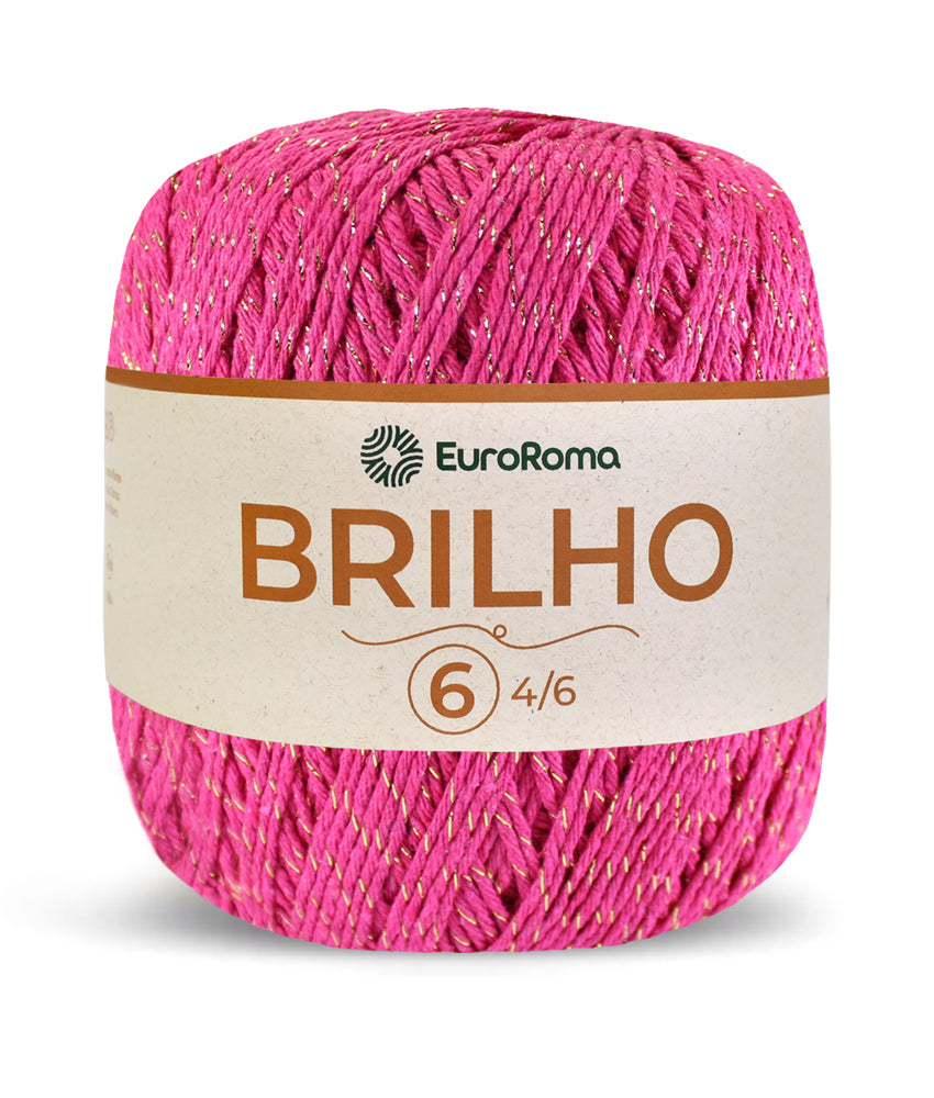 Barbante EuroRoma Brilho Ouro 400g