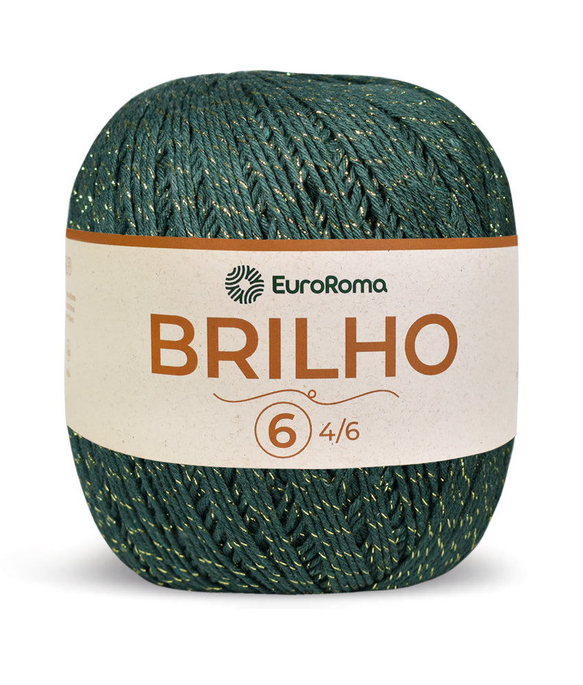 Barbante EuroRoma Brilho Ouro 400g