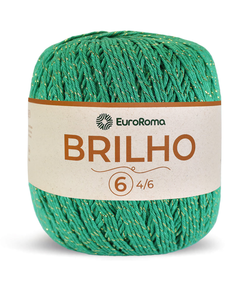 Barbante EuroRoma Brilho Ouro 400g