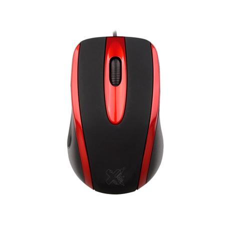 Mouse Maxprint Techzone Preto/Vermelho