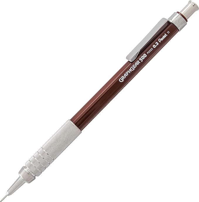 Lapiseira Pentel Graphgear 500 Marrom 0,3mm