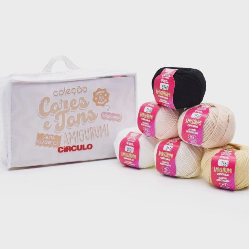 Kit Coleção Cores e Tons Amigurumi Círculo