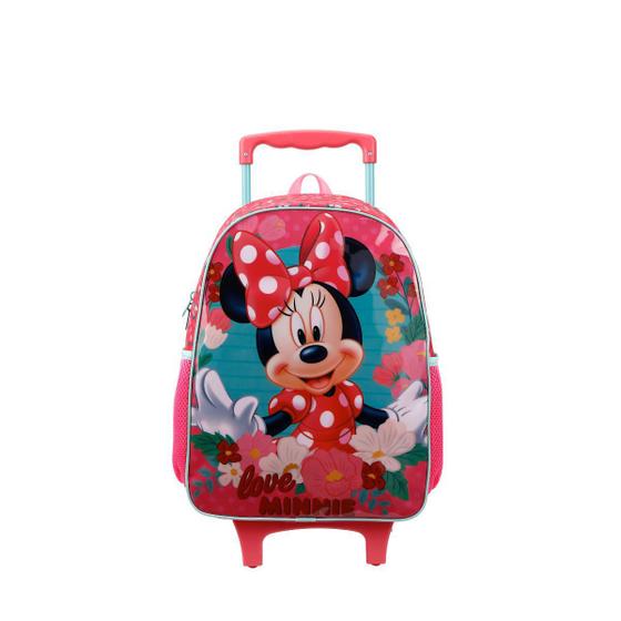 Mochila De Rodinha Infantil Minnie Rosa  Xeryus