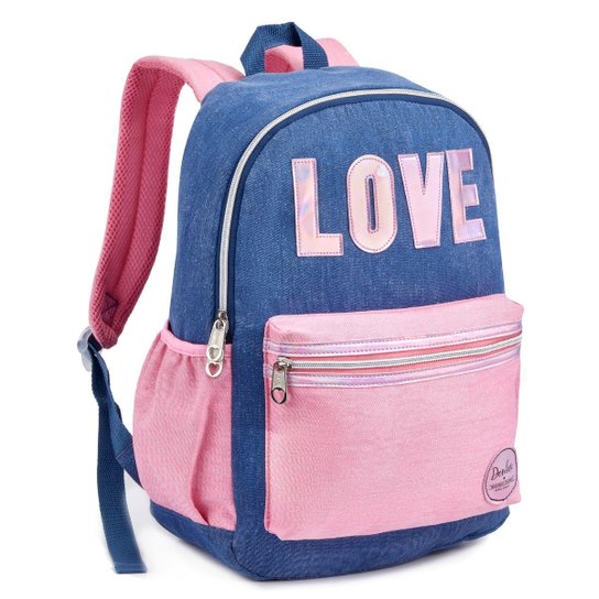 Mochila Costas Jeans Love Denlex DL 1593