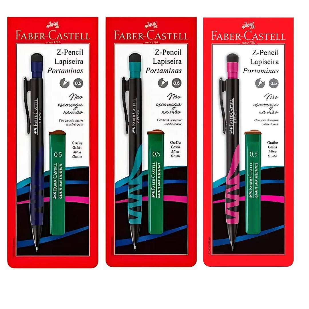 Lapiseira Faber Castell Z Pencil 0.5mm +Grafites