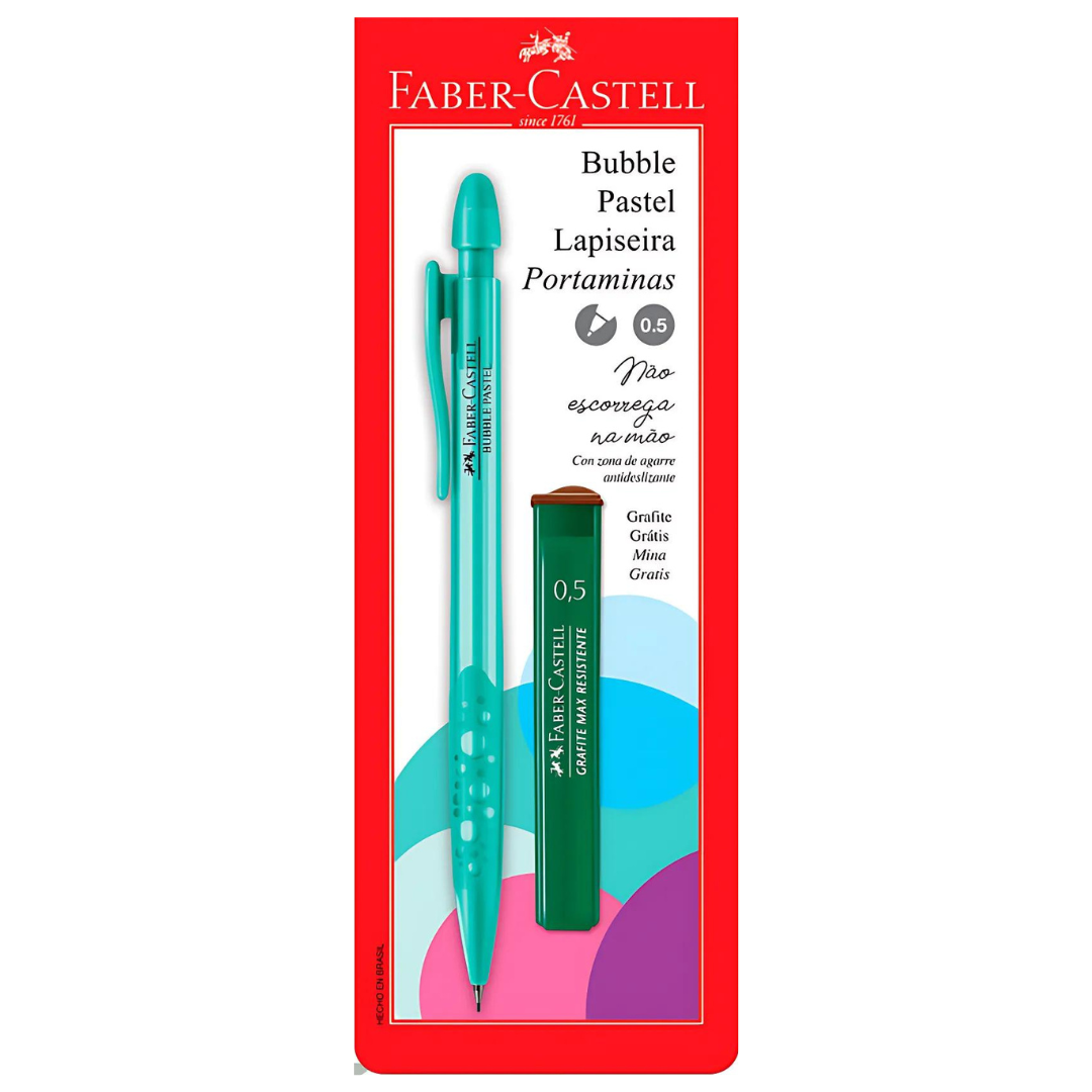 Lapiseira Faber-Castell Bubble Pastel Verde 0.5mm