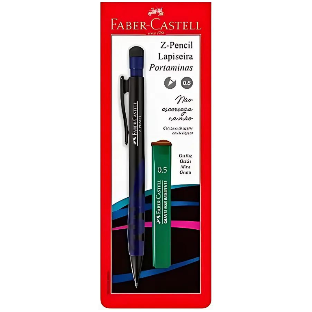 Lapiseira Faber Castell Z Pencil 0.5mm +Grafites
