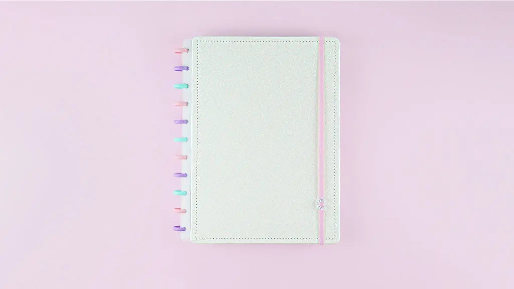 Caderno Inteligente Let's Gliiter Colorful Grande