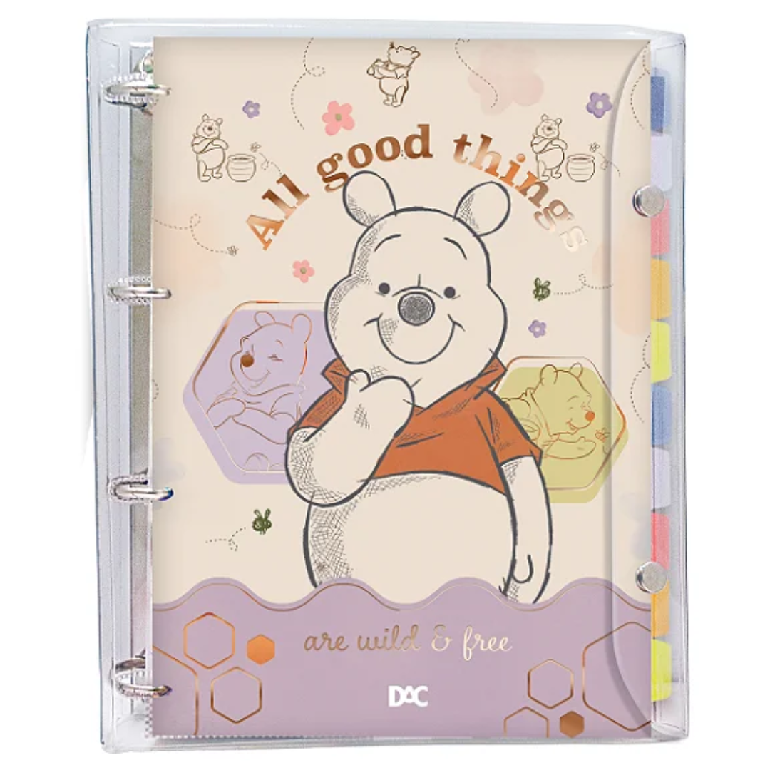 Caderno Argolado Universitário Pooh Dac