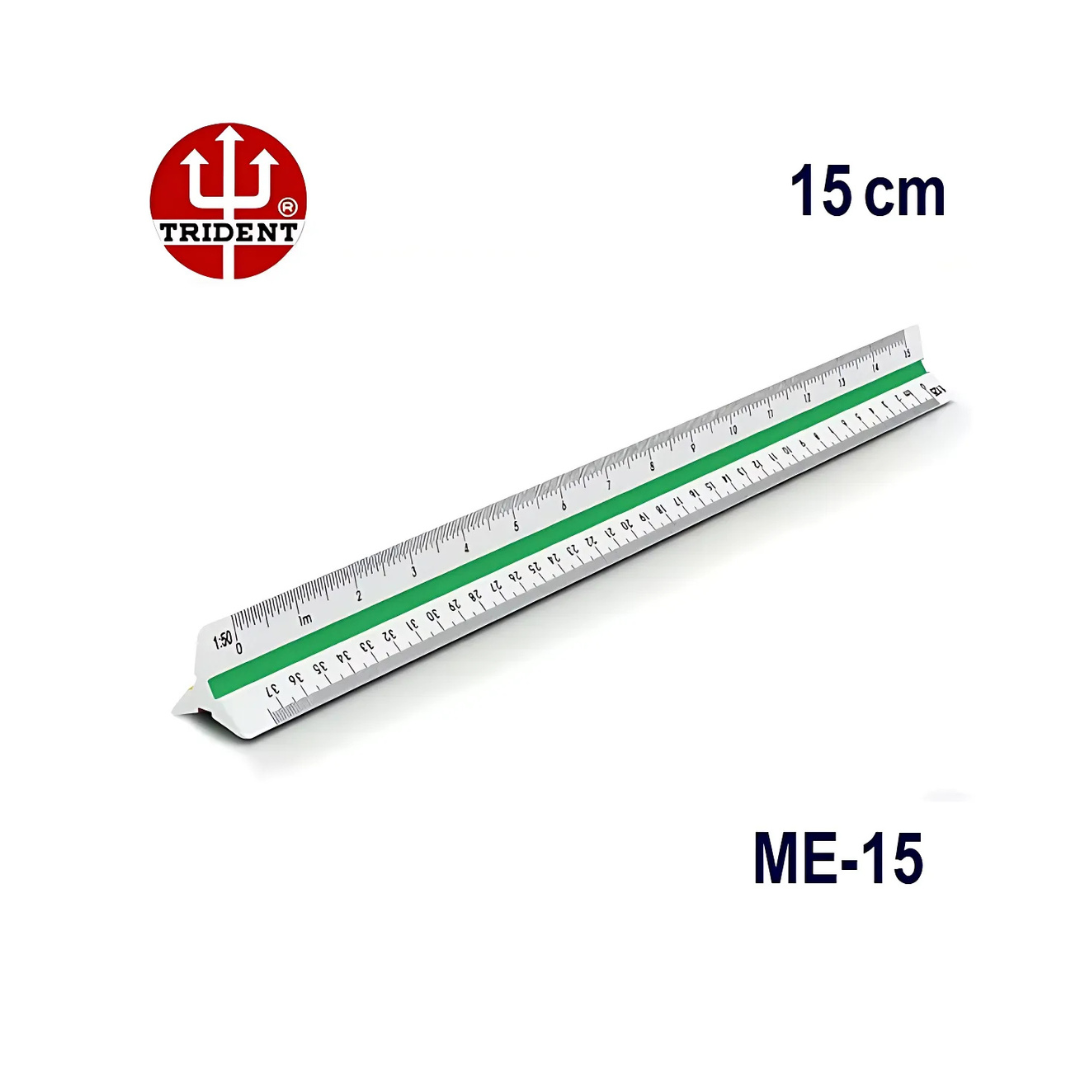 Escalímetro Trident Triangular 15cm ME-15