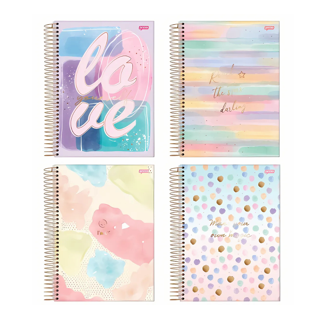 Caderno Universitário La Creme 1 matéria- 80 folhas Jandaia