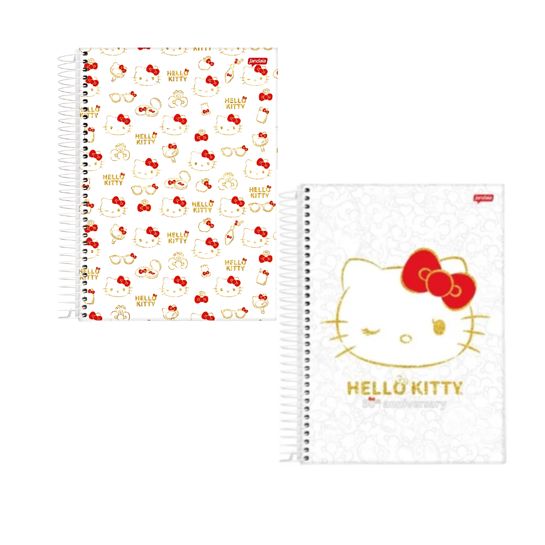 Caderno Universitário Hello Kitty 10 matérias- 160 Fls Jandaia