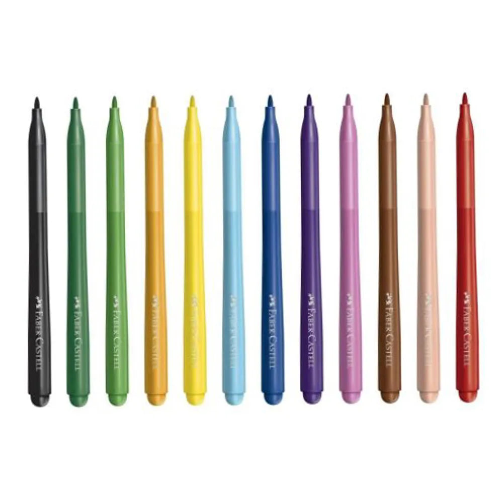 Canetinha Faber-Castell Vai e Vem 12 cores