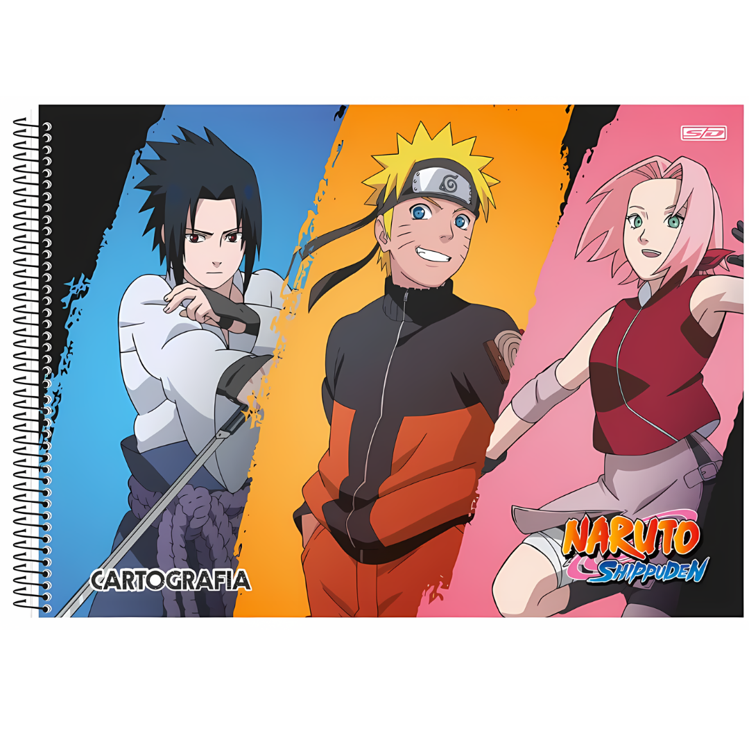 Caderno de Desenho Naruto SD 60 Folhas