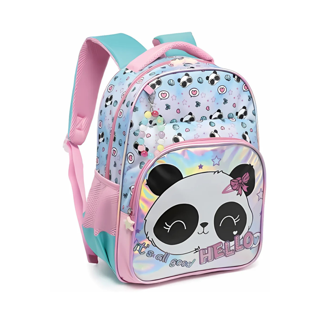 Mochila Costas Panda Rosa/Verde IN2532-MG