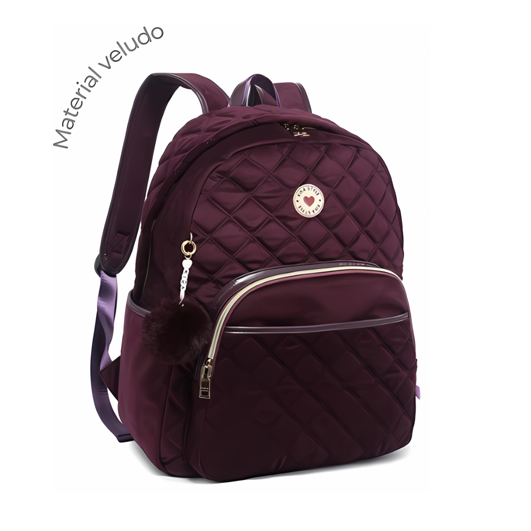 Mochila de Costa Kika Soft Roxo Kk2516-M