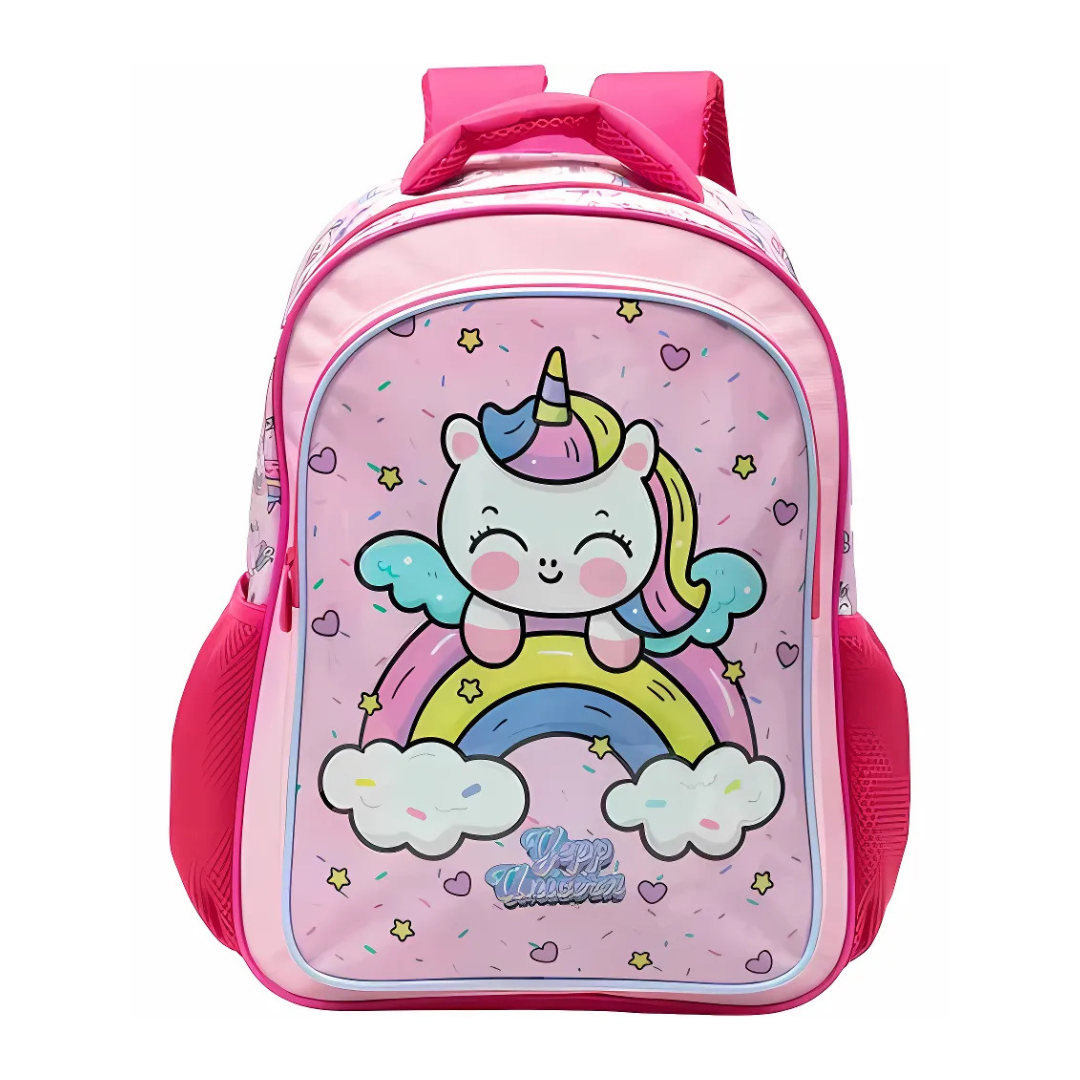 Mochila de Costas Yepp MF5376 Unicórnio Rosa