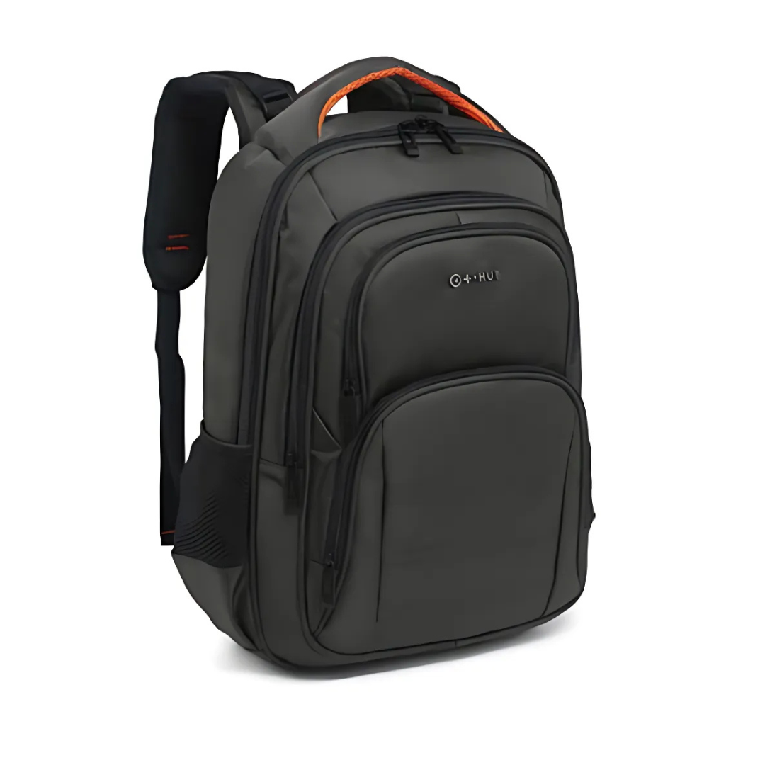 Mochila De Costas Hub Cinza/Laranja HB25M57-B