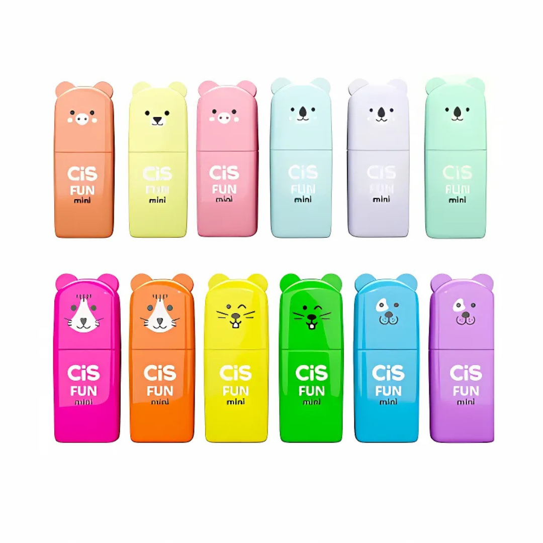 Mini Marca Texto Fun Bichinhos - Cis