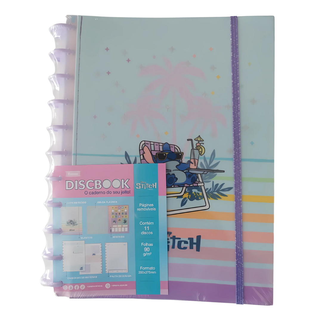 Caderno Discbook Stitch 80 Folhas - Foroni