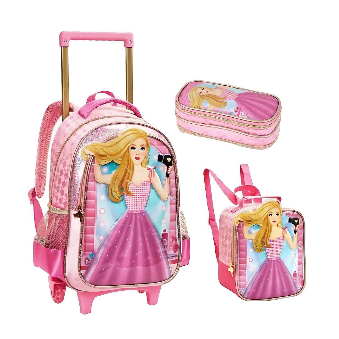 Kit Mochila 3 peças Infantil Feminina DL1749