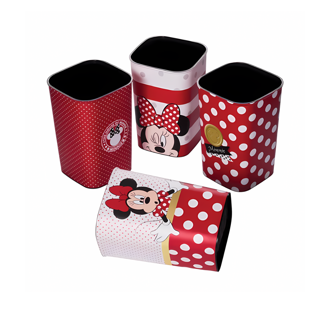 Porta Canetas Minnie 4 Peças Plasútil